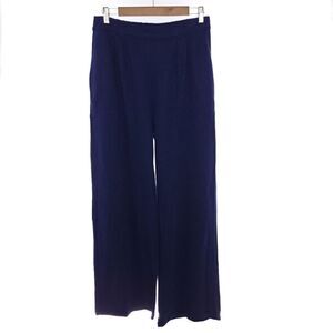 Majestic Filatures Solid Blue Wide Leg Womens Pants Size 5